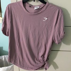 Cute short sleeve gym shark shirt